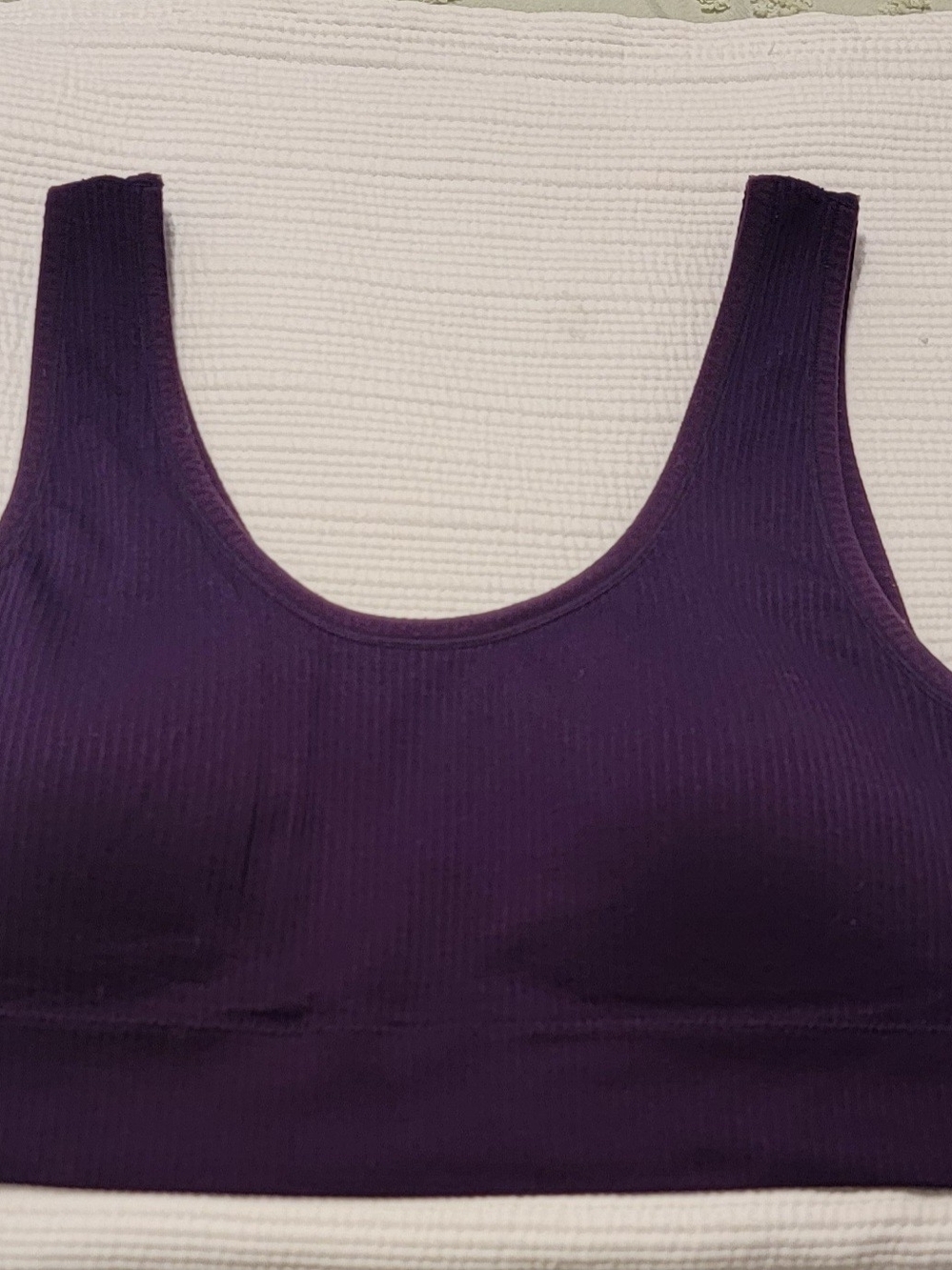 TORRID Ribbed Scoop Bralette/Sports Bra Size 3 OR 3xl Deep Purple